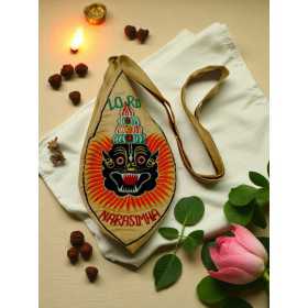 Lord Narasimha Embroidered Bead Bag