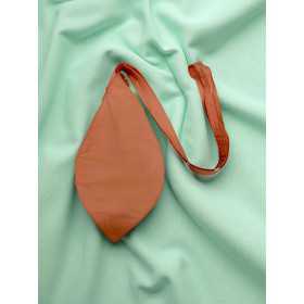 Saffron Cotton Bead Bag – Plain Japa Mala Bag | Mayapur Store