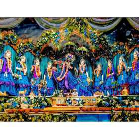 RADHA MADAV WITH ASHTASHA SAKHI LAMINATION PHOTO 12*18 INCH