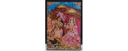 ISKCON Mayapur 5x7 Inch Spiritual Laminations | Mayapur Store